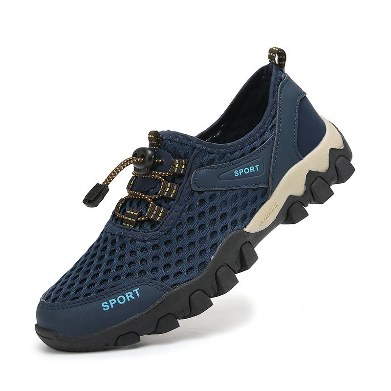 Men Hiking Sports Shoes Breathable Mesh Sneakers for Camping Trekking Man Trainers Outdoor Sports Shoes Anti-slip Hiking Shoes