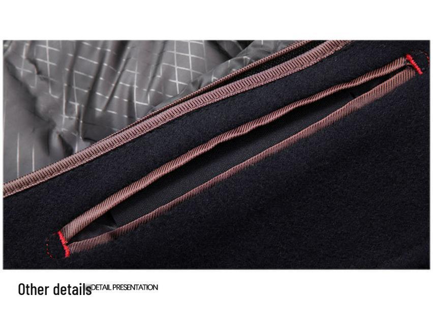 Men's Mid-Length Wool Coat with Detachable Down Liner, Business Lapel Style