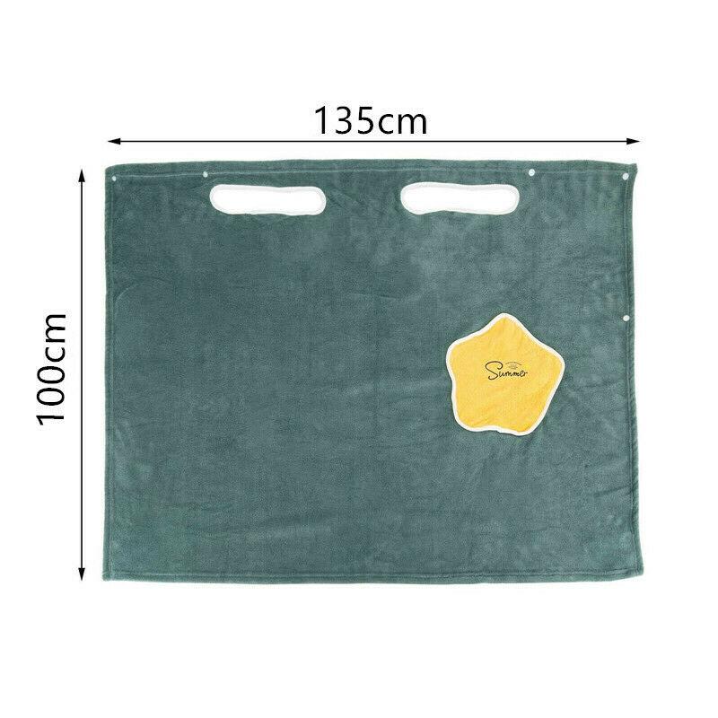 Buy Women Quick Dry Wearable Microfiber Plush Bathrobes Towel Spa Wrap