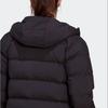Adidas Damen Helionic Daunenjacke mit Kapuze und Logoprint Damenjacken Schwarz HG8747