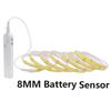 5V COB LED Light Strip Motion Sensor 320LEDs/m 3AAA Battery USB Powered 3MM 5MM 8MM For Cabinet Wardrobe Kitchen Stair Lighting