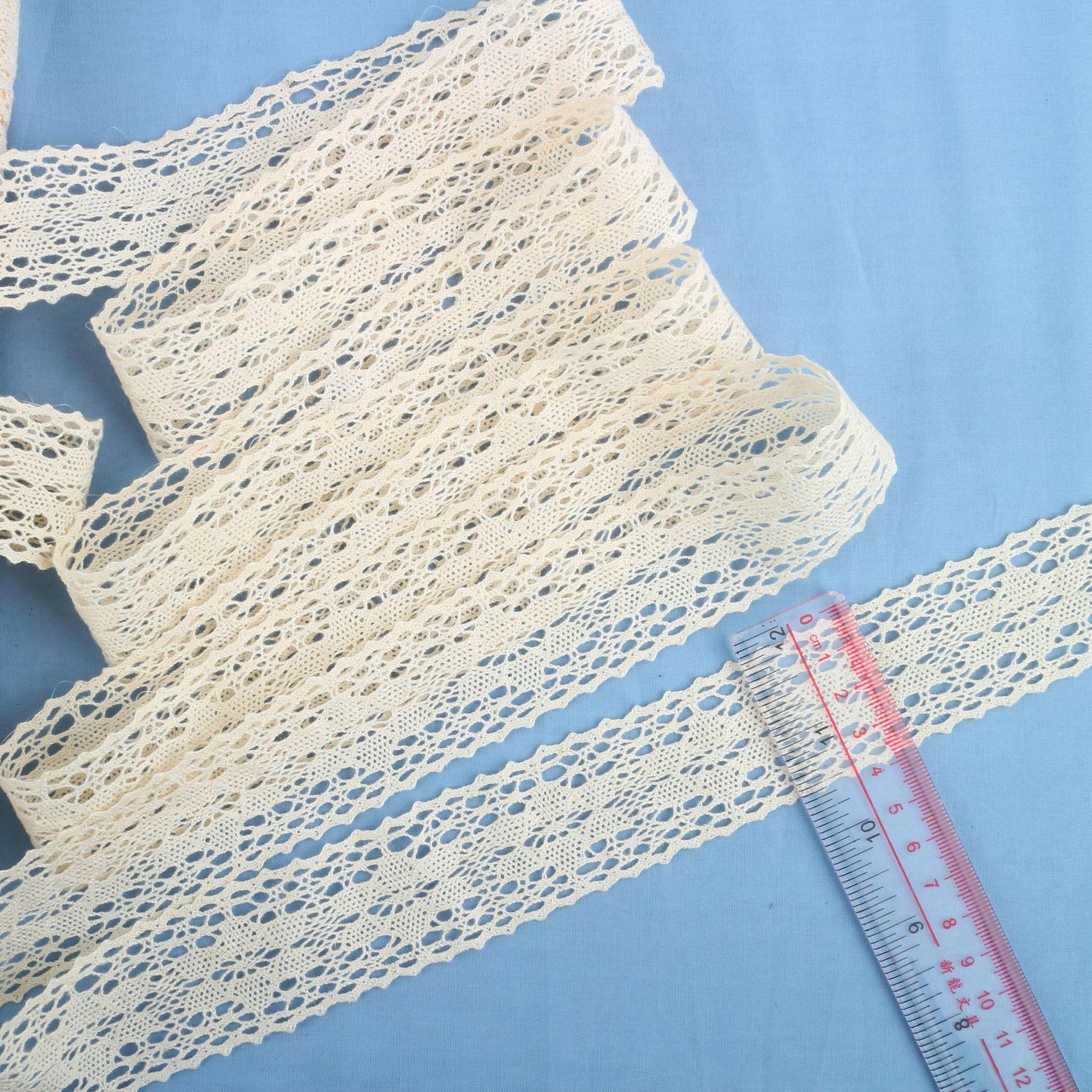 

Thin Cotton Thread Lace Accessories Diy Handmade Dolls, Curtains, Straps, Headbands, Hats And Other Materials For Decoration S0027
