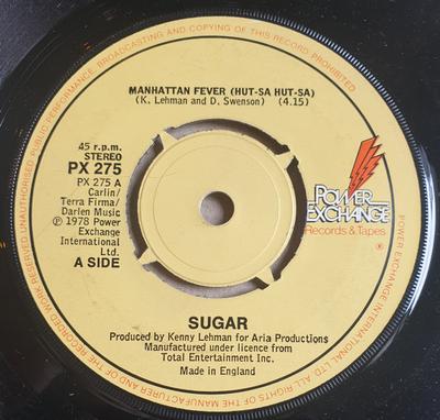 7inch Record SUGAR - Manhattan Fever (Hut-Sa Hut-Sa) PX275 PPOWER EXCHANGE 1978 UK Soul/Funk Used