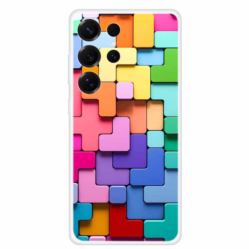 For Samsung Galaxy S26 Ultra Clear Funda Soft TPU Silicone Phone Case S 26 Ultra Cover Transparent Bumper Fashion Flower Lovely