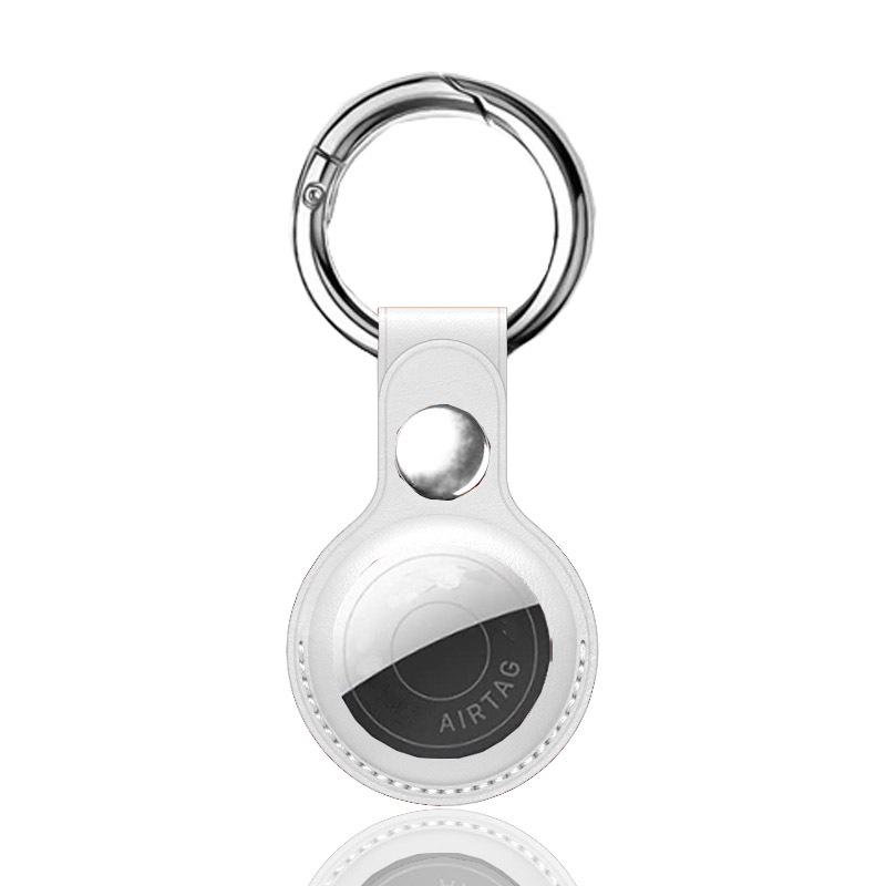 Apple AirTag Pet Tracker Protective Case with PU Leather and Finger Ring Buckle for Elderly - Anti-Lost Device