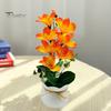 Simulation Magnolia Flower Artificial Potted 7 Head Home Office Living Room Table Centerpiece Wedding Faux Floral Plants Bonsai Indoor Outdoor Desktop
