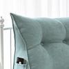 Headboard Triangular Pillow Back Support Headboard Cushion with Side Pocket Daybed Bolster Cushion with Removable Cover