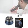 Electric Shaver With Magnetic Rotation Heads Rechargeable For Men Grooming