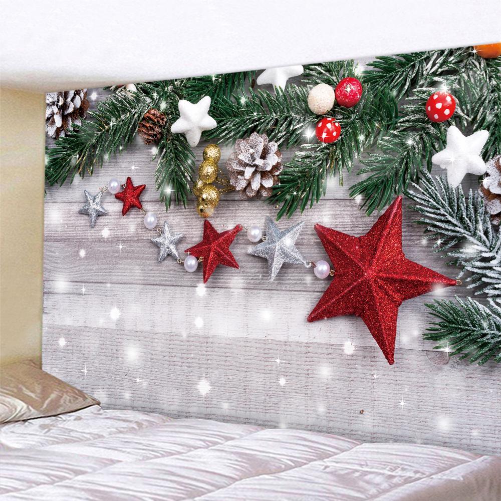 Merry Christmas Home Decoration Art Tapestry Home Living Room Bedroom Wall Decoration Wall Hanging Background Fabric Tapestry