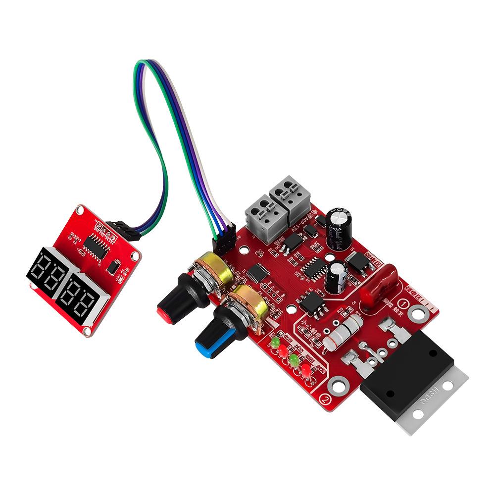 Spot Welding Machine Control Board, Adjust Time Current Digital Display MCU Spot Welding Machine DIY Control Board