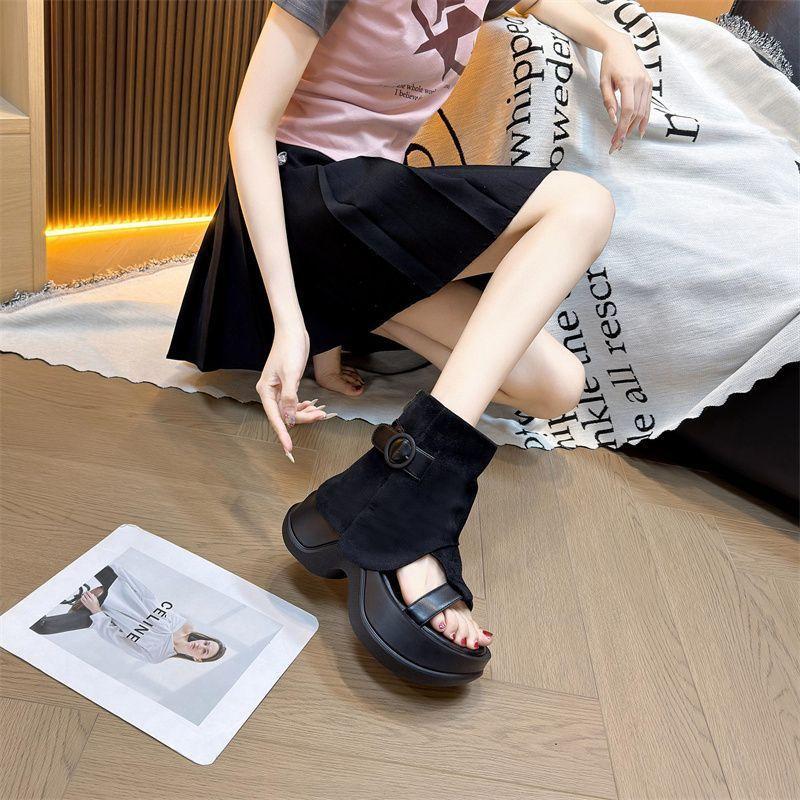 Fairy Wind Cool Boots Female Summer New Light Luxury Casual Style Versatile Sandals Breathable Women's Shoes