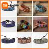 Mehrfarbiges Natürlicher Edelstein Leder Tibetisch Gypsy Perlenverstellbares Armband für Männer und Frauen Vintage Ethnisch Handgemacht Paar Schmuck