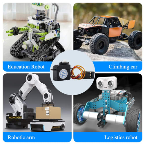 RCmall 4pcs DM-S0020 2.1g Ultra Micro Servo Coreless Motor 2g Digital Servo with JR Connector 3.7V-5V for RC Hobby