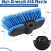 Car Wash Brush Head With Soft Bristle, Car Cleaning Brush With Protective Bumper For Cleaning Auto Cars Trucks RV Boat Deck