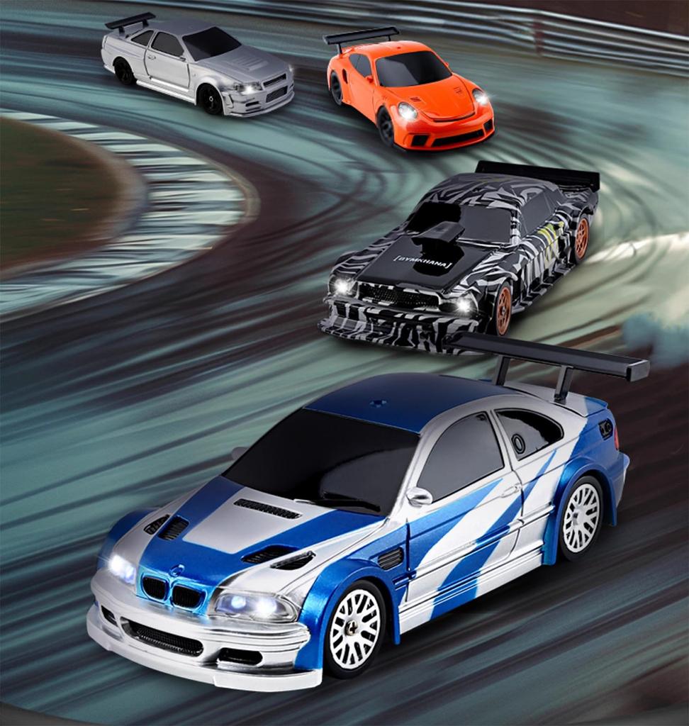 JIABAILE 143 Scale 4WD Drift Car, 1:43 Mini RC Car, Drifting, 2.4GHz Radio-Controlled Toy with Proportional Control and Gyro, Birthday Gift for Boys,
