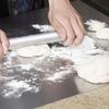 Stainless Steel Cutting Board With Lip Home Pizza Food Chopping Board Pastry Baking Board Countertop Protector Kitchen Gadget