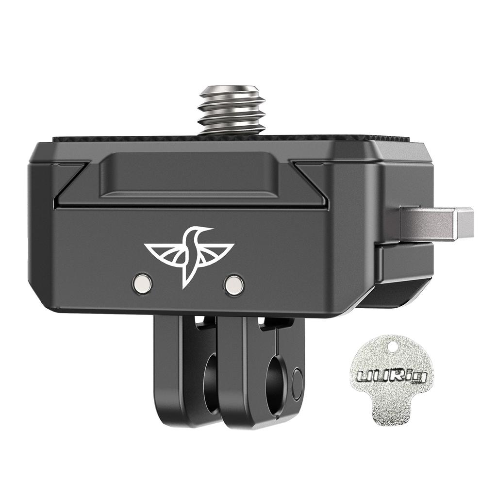 Aluminum Quick Release Mount Adapter Base with Mount Plate Magnetic Action Camera Mount Universal 1 4 Inch Interface