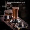 1 Pezzo Strumento Barista 51/53/58mm Legno di Faggio Pressino Caffè Espresso Molla Interna Forza Bilanciata Martello Caffè Base in Acciaio Inossidabile