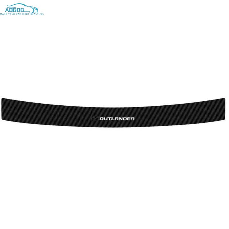 Για Mitsubishi Outlander 2013 2016 2018 Δερμάτινα αυτοκόλλητα μαρσπιέ πόρτας αυτοκινήτου Προστασία πλάκας από ανθρακονήματα κατωφλίου