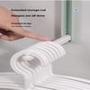 Folding Hanger Storage Rack No Punching Wall Hanging Home Balcony Dormitory Wardrobe Drying Rack Clothespin Collector