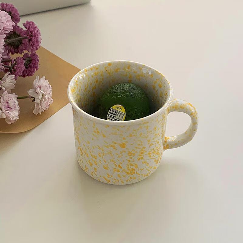 Korean Style Ink Splash Ceramic Mug