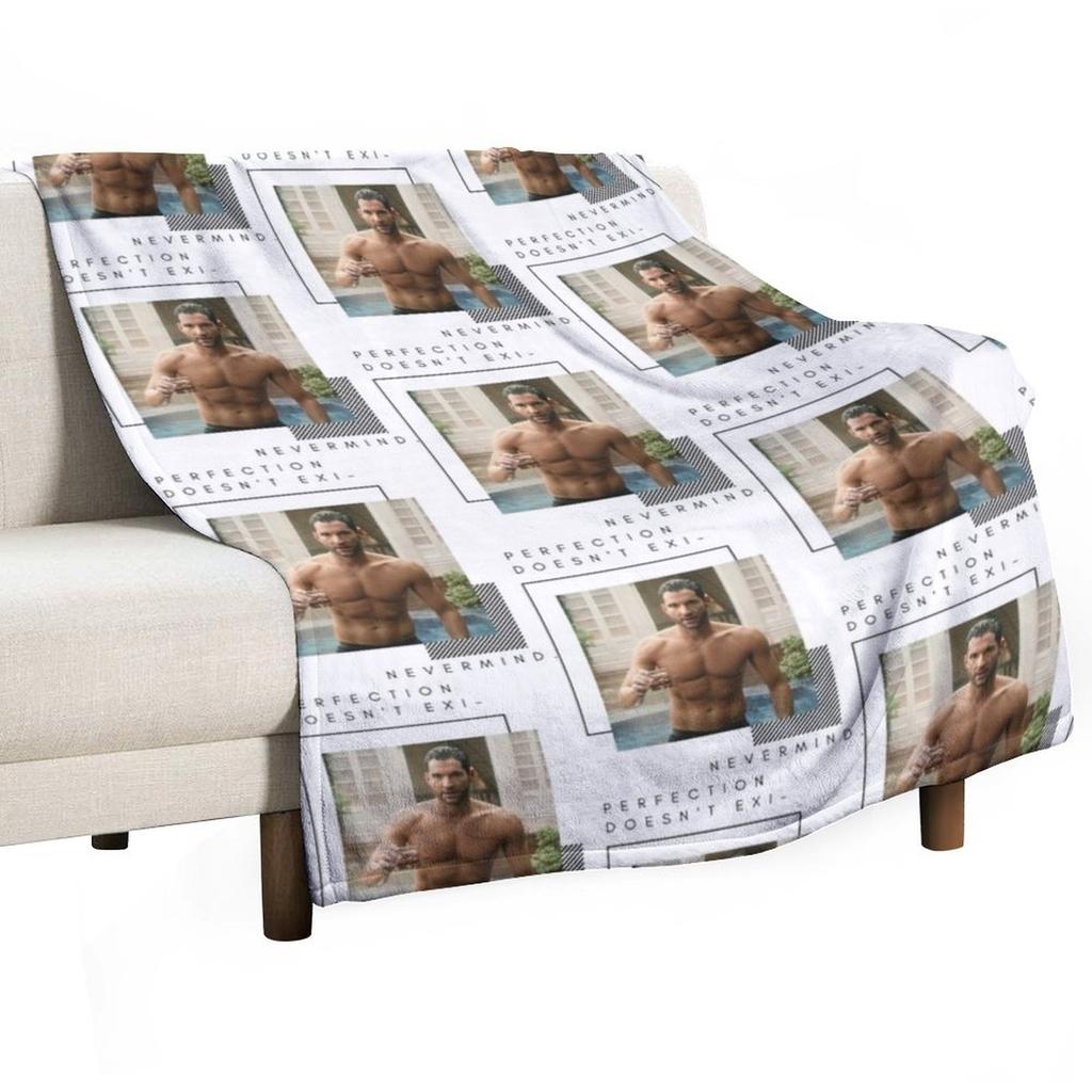 Perfection Doesnt Ex- Lucifer Throw Blanket sofa bed Bed linens Decorative Beds Thermal Blankets