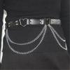 Unique Waist Chain Cowgirl Studded Belt for Women Proms Stage and Club Party