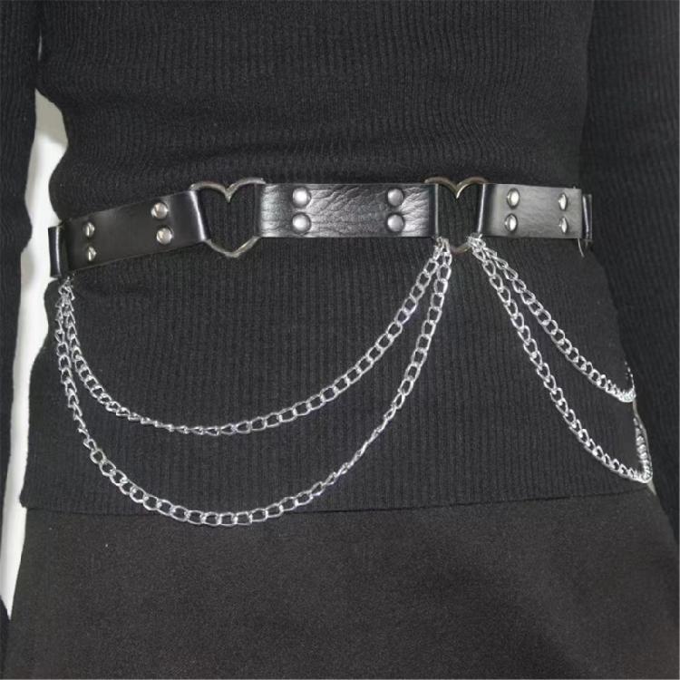 Unique Waist Chain Cowgirl Studded Belt for Women Proms Stage and Club Party