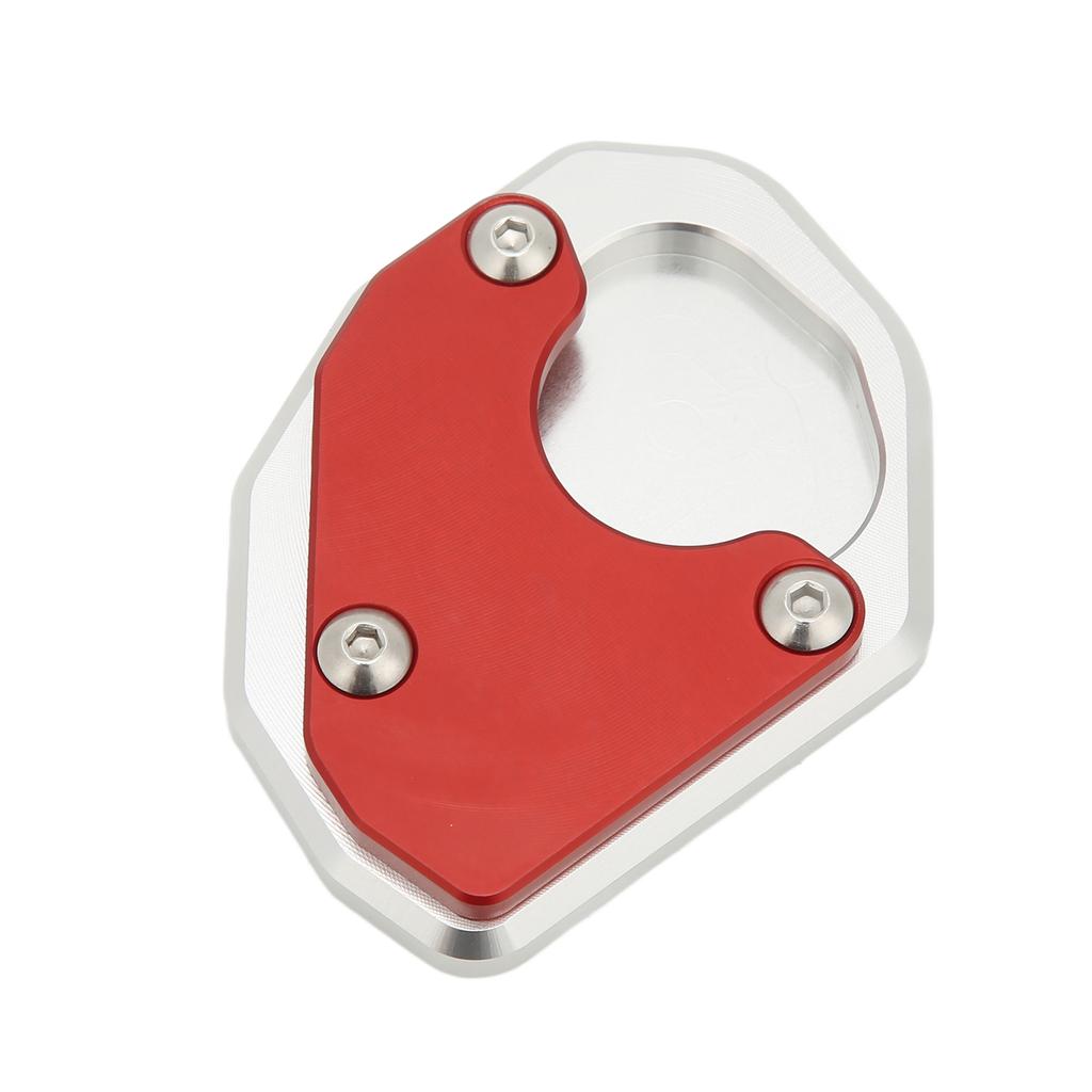 Motorcykel Sidostöd Förstorad Platta Aluminiumlegering Röd Ersättning för Trident 660 2021+