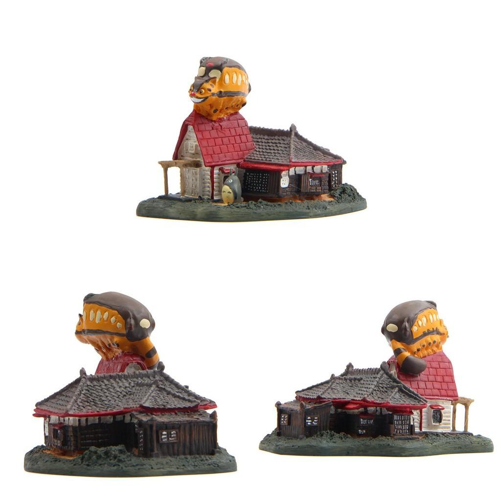 Totoro My Neighbor Bus Cat Action Figures Model Toy Micro Landscape Decoration