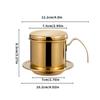  Quick Assembly Stainless Steel Filter Coffee Maker Dishwasher Safe Professional Vietnamese Coffee Dripper