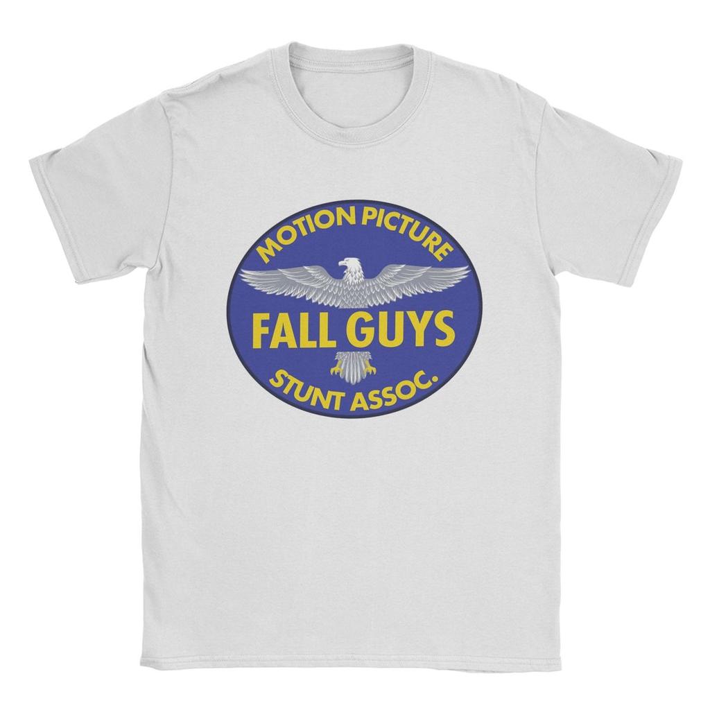 Men T-Shirt Fall Guy Stunt Association Funny Pure Cotton Tee Shirt Short Sleeve T Shirt Round Collar Clothing Plus Size