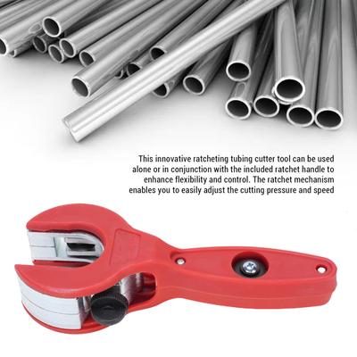 2 In 1 Close Quarters Tube Compact Cutter Portable Tool 8-29mm Ratcheting Tubing Cutter for Cutting Copper PVC Soft Metal Pipes