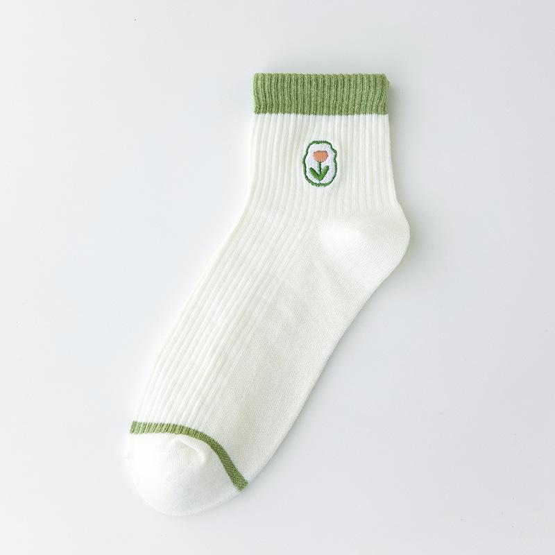 

Женские летние тонкие студенческие спортивные полосатые носки-гольфы с влагопоглощающей полоской 1 pair