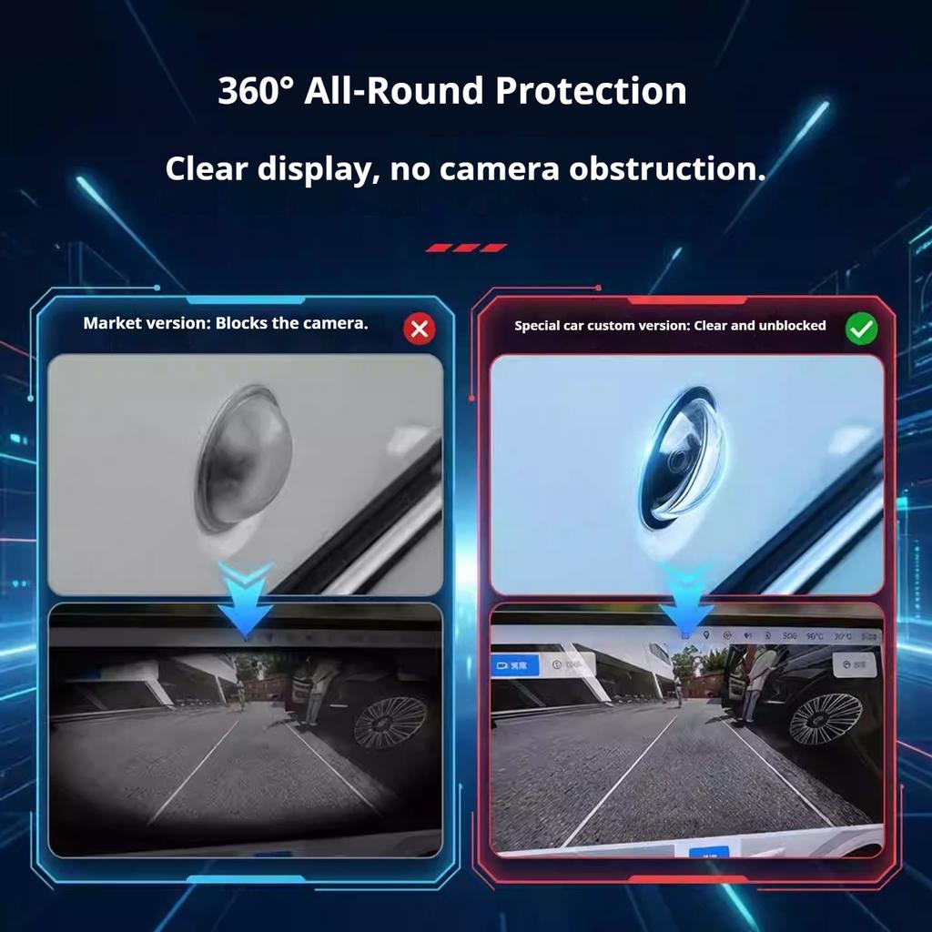For GAC Trumpchi GS3 GS4 GS8 Emkoo GN8 Empow Car Camera Protection Cover 360° Panoramic Anti-fog Function Camera Lens Cover