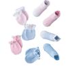 Neue 0-6 Monate alte Babysocken mit Kratzschutzhandschuhen Neugeborenen-Babysocken-Set