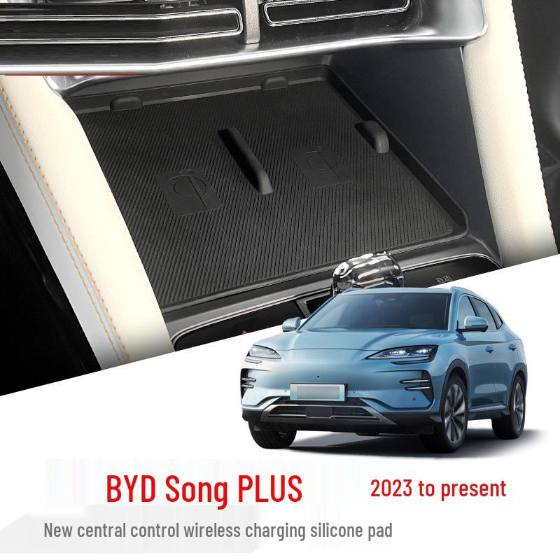BYD Song PLUS 23-24 Console Wireless Charging Silicone Pad Organizer