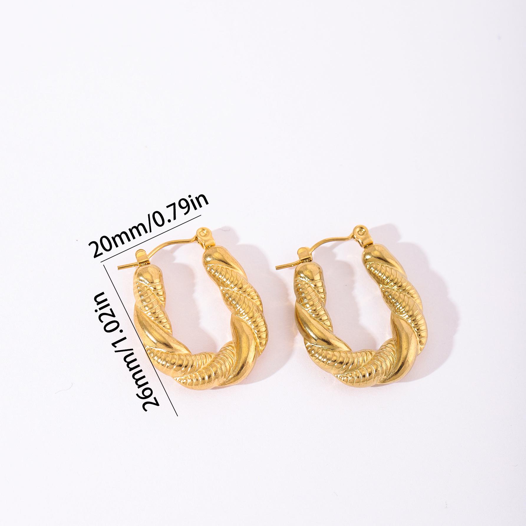 

18k Gold Electroplated Stainless Steel Ear Cuffs - Simple, Stylish Niche Design. 18k