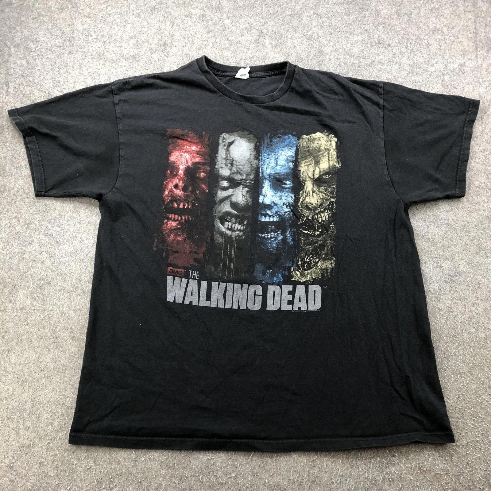 

The Walking Dead Shirt Mens 2XL Black AMC Zombie Graphic Tee Horror TV Show S