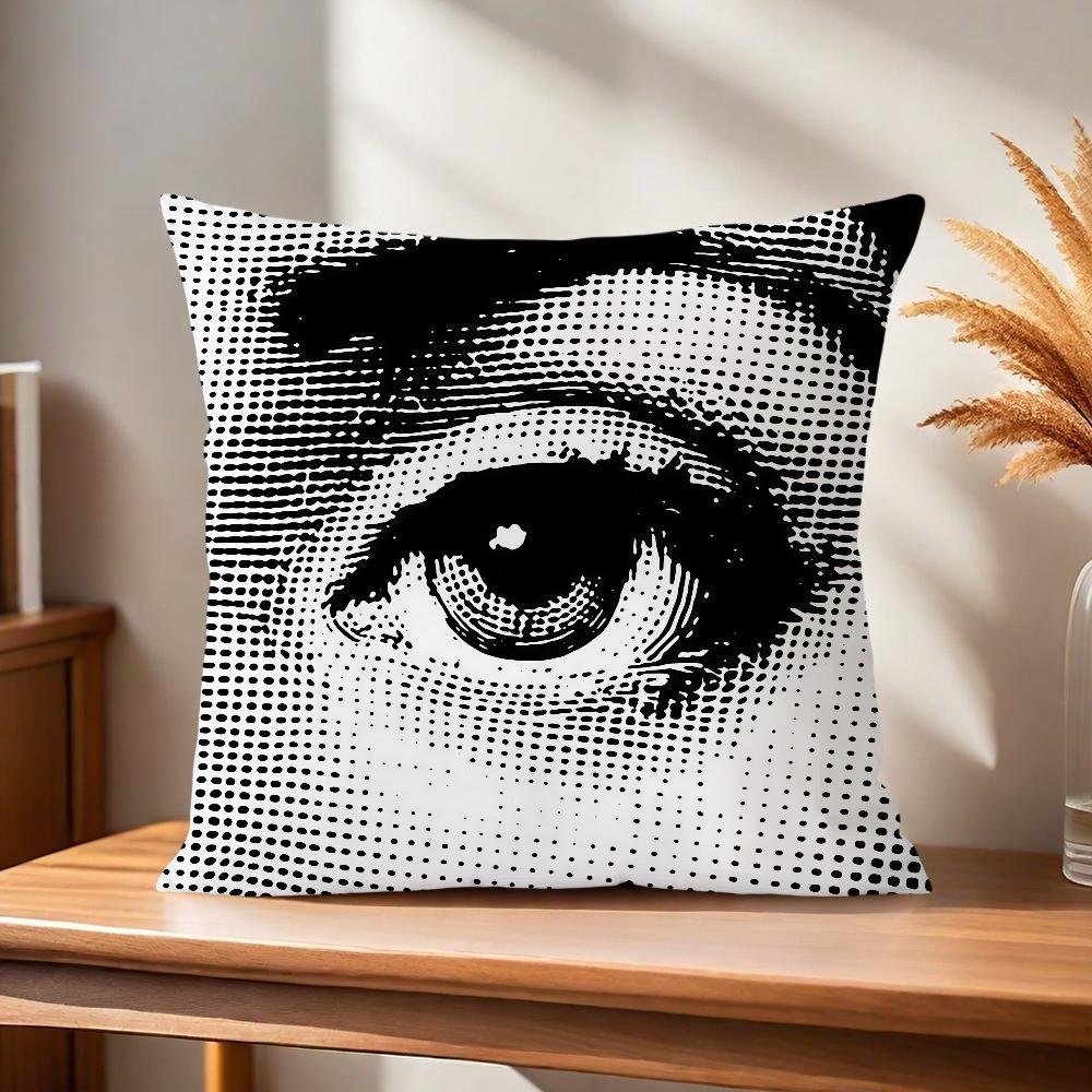 Soft Pillow Girl Case for Sofa Living Room Art Face Home Office Decor Protective Covers P-Piero F-Fornasettis Modern