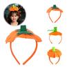 Holiday Costume Hairband Halloween 3D Pumpkin Headband for Kids, Dress-Up Hair Hoop Band, Accessory Thanksgiving Festival Cosplay Party Headwear