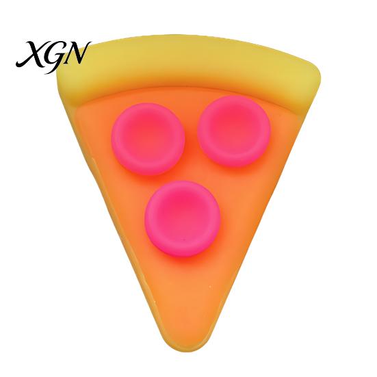 Handheld Fidget Toy Pizza Piece Squeeze Stress Relief Mini Sensory Pinch Home Office Worker Soft Stretchy Simulation Food