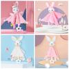 Silicone Teether Newborn Saliva Towel Comforter Soothing Doll Towel  Gift