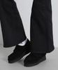 AVIREX Limited Edition SATIN FLARE STRETCH PANTS Women's S 010 Black 783-4910604