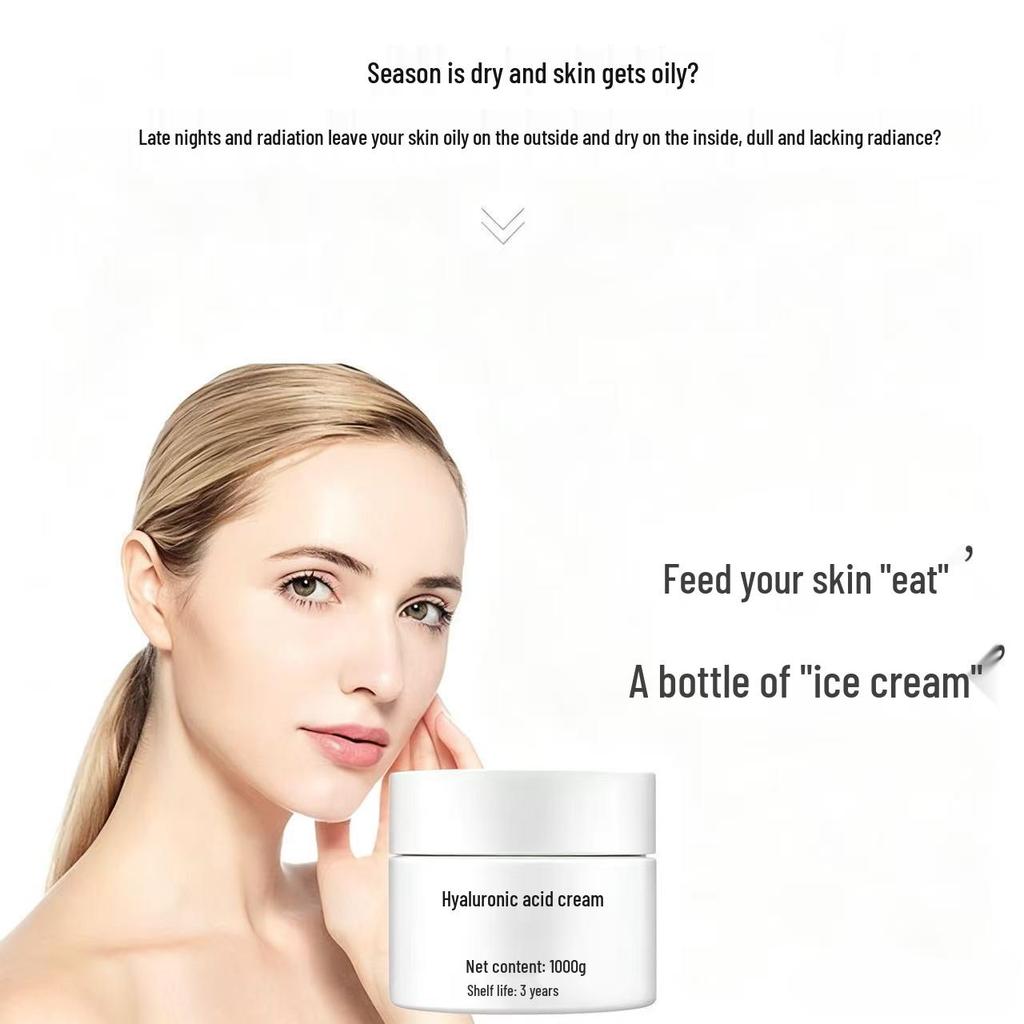 Hyaluronic Acid Hydrating Face Cream - Moisturizing, Nourishing, Plumping, Brightening, and Soothing Repair Cream for Beauty Salons