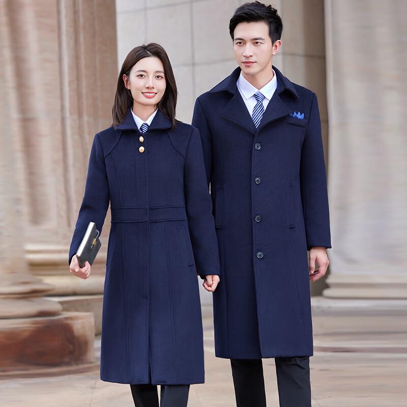 Troloman Unisex Business Wool Blend Padded Coat