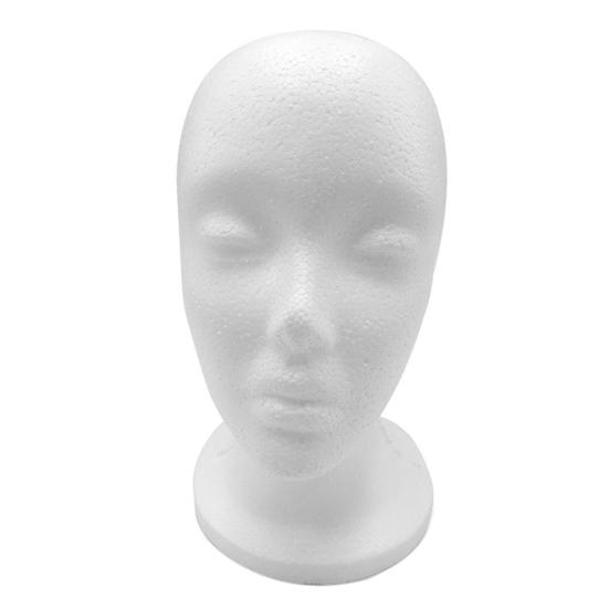 Female EPS Foam Head Mold Wig Hat Holder DIY Headwear Display Model Styling Tool