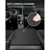 Center Console Cover For Toyota Tundra Accessories 2007-2013 & Toyota Sequoia 2008-, Vinyl Leather Car Armrest Protector, Anti-Scratch, Black