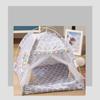 Pet Princess Style Tent With Breathable Windows Door Detachable Washable Kennel Shelter House For Dogs Cats