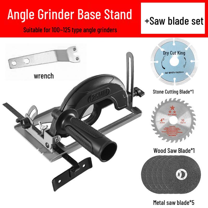 Electric Saw Slotting Base & Dust Cover for Angle Grinder Modification